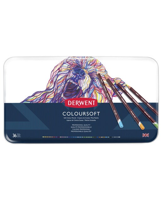 Caixa Metálica de 36 Lápis Coloursoft 2