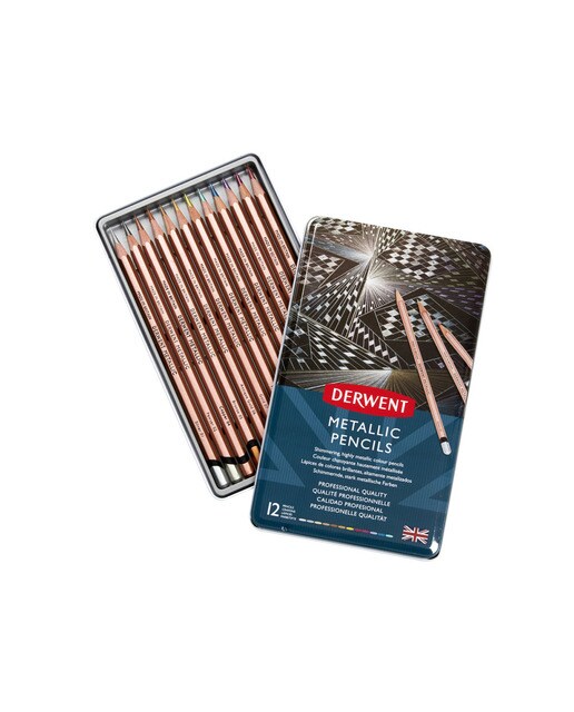 Caixa Metálica de 12 Lápis Metallic 1