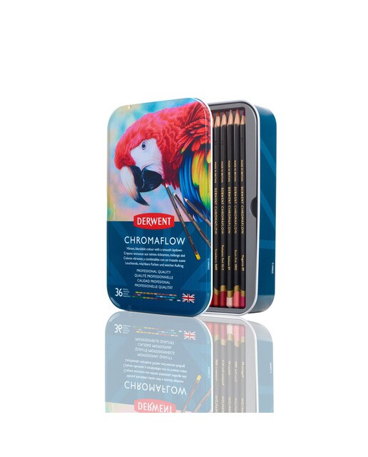 Caixa Metálica de 36 Lápis Chromaflow 1