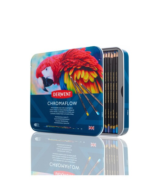 Caixa Metálica de 48 Lápis Chromaflow 1