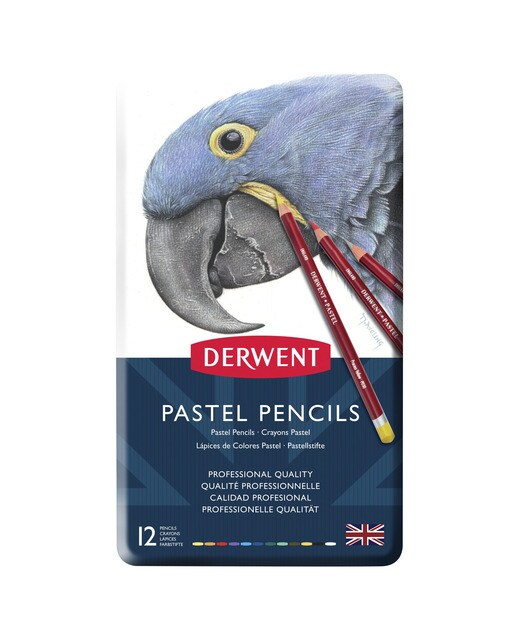 Caixa Metálica de 12 Lápis - Pastel 2