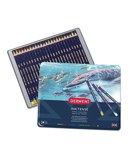 Caixa Metálica de 24 Lápis Inktense 1