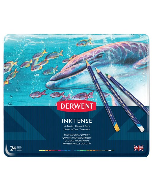 Caixa Metálica de 24 Lápis Inktense 2