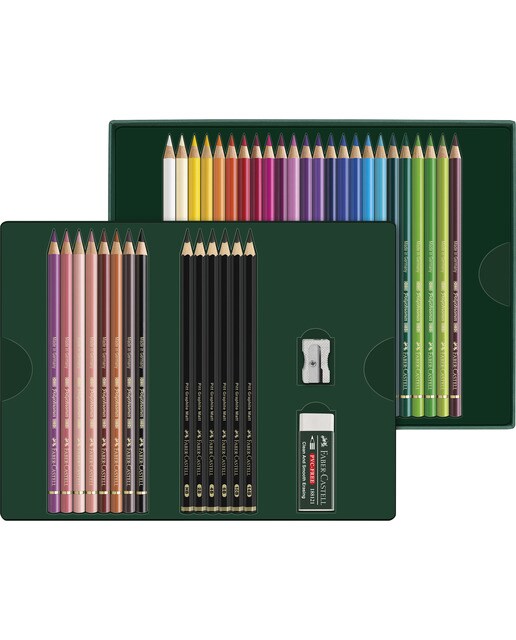 Conjunto de 38 Lápis de Cor Polychromos Pitt Graphite Matt Multicolor Multicolor-3