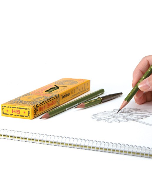 Estojo 12 lápis de  grafite HB 8900  Tombow verde 4