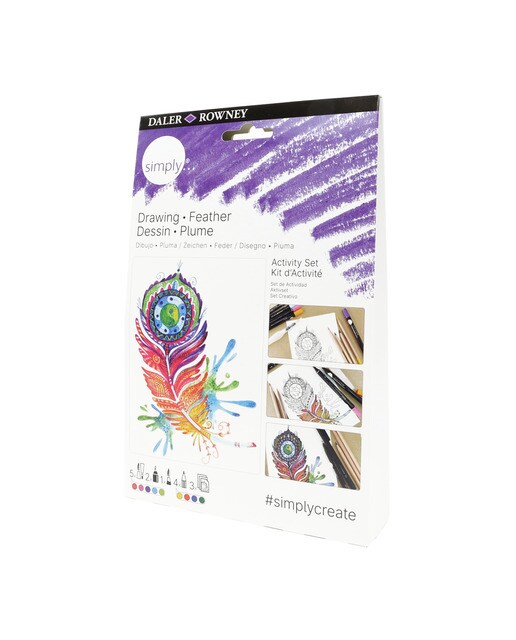 Conjunto de atividades de desenho Simply Daler-Rowney Multicolor-1