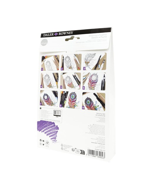 Conjunto de atividades de desenho Simply Daler-Rowney Multicolor-4