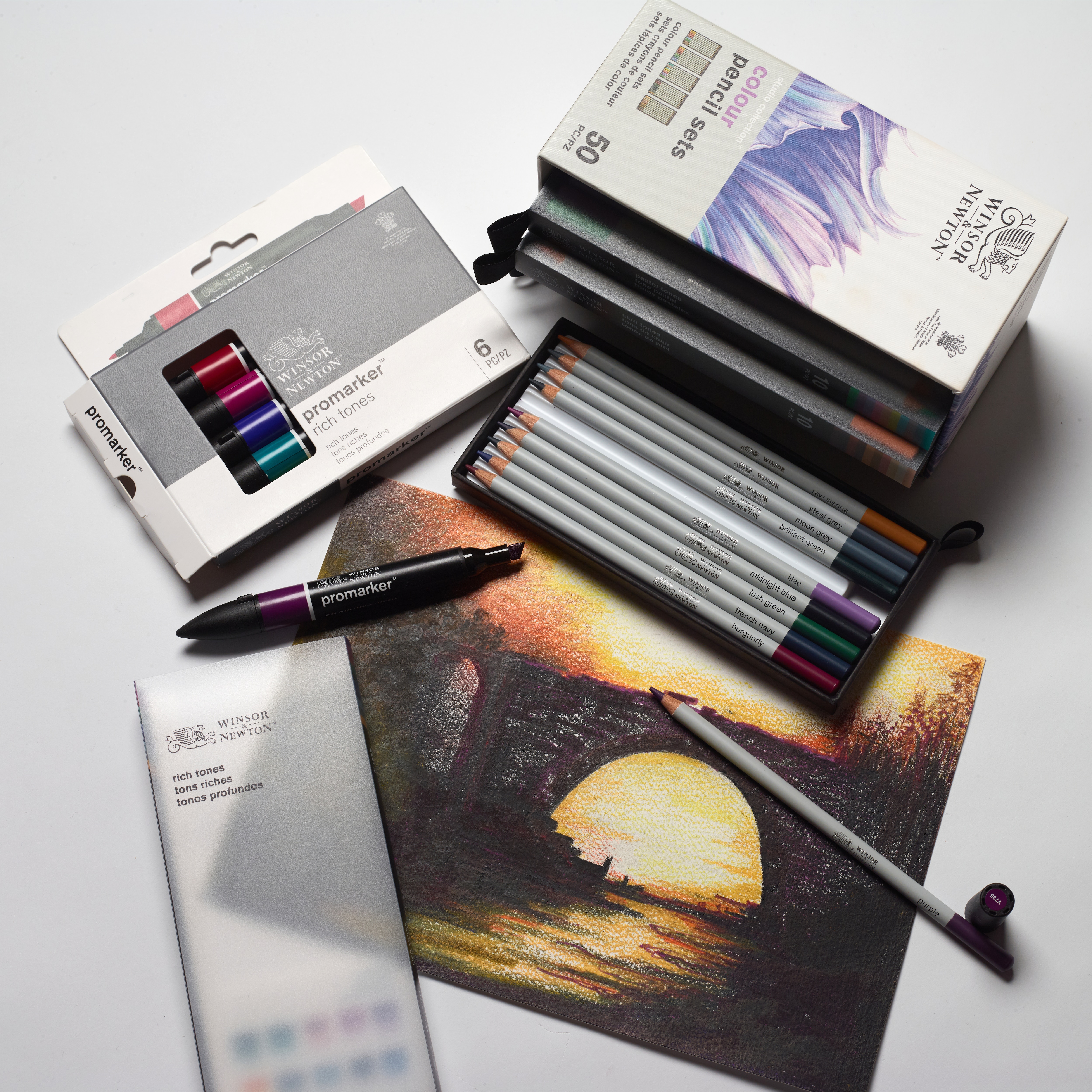 Set de lápis de cor sortidos Winsor&Newton - Artigo Sortido. Envio realizado de forma aleatória 9