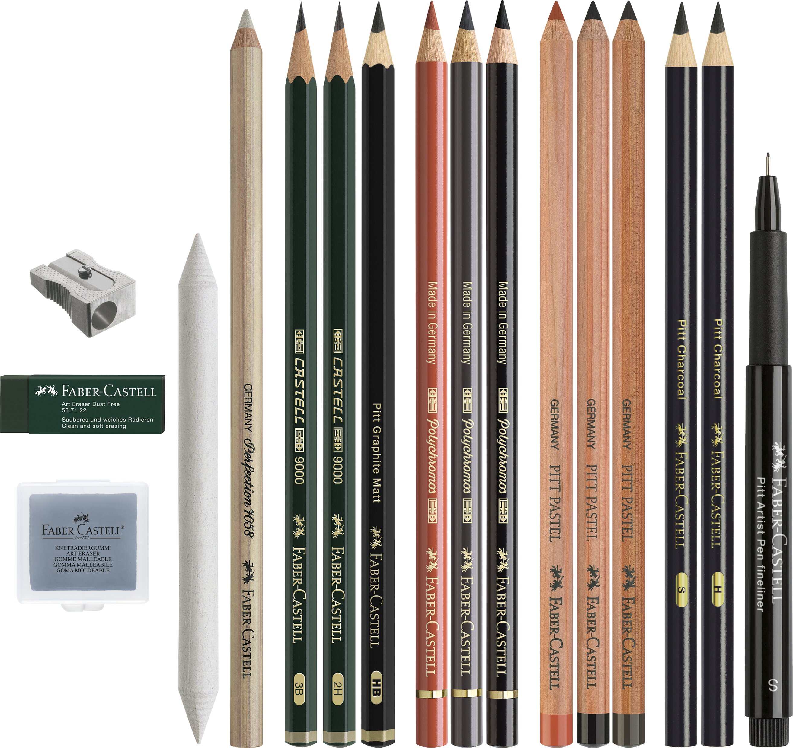 Set iniciación técnicas secas A&G Faber-Castell Multicolor-3