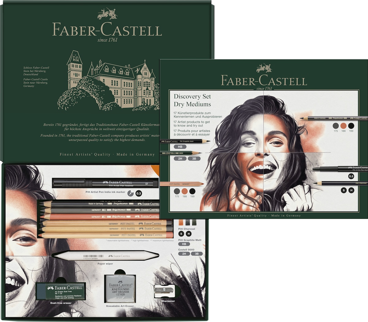 Set iniciación técnicas secas A&G Faber-Castell Multicolor-4