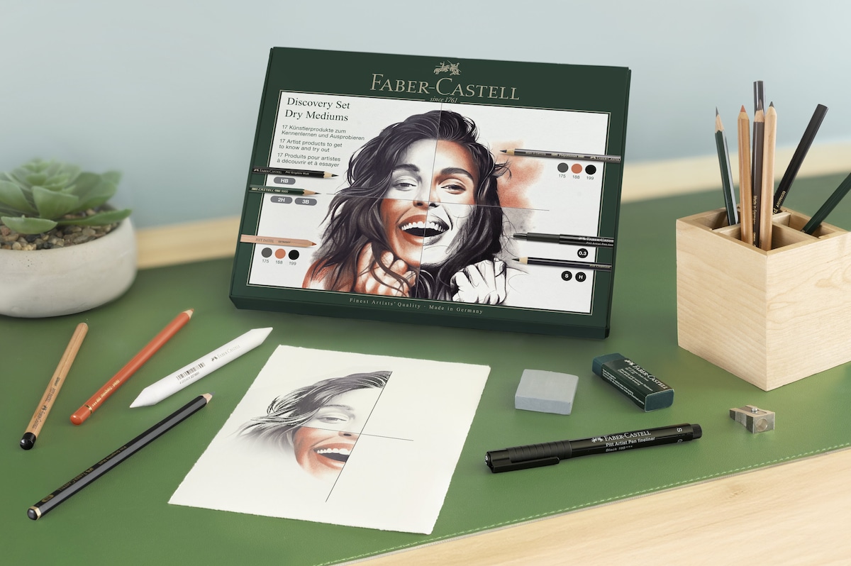 Set iniciación técnicas secas A&G Faber-Castell Multicolor-5