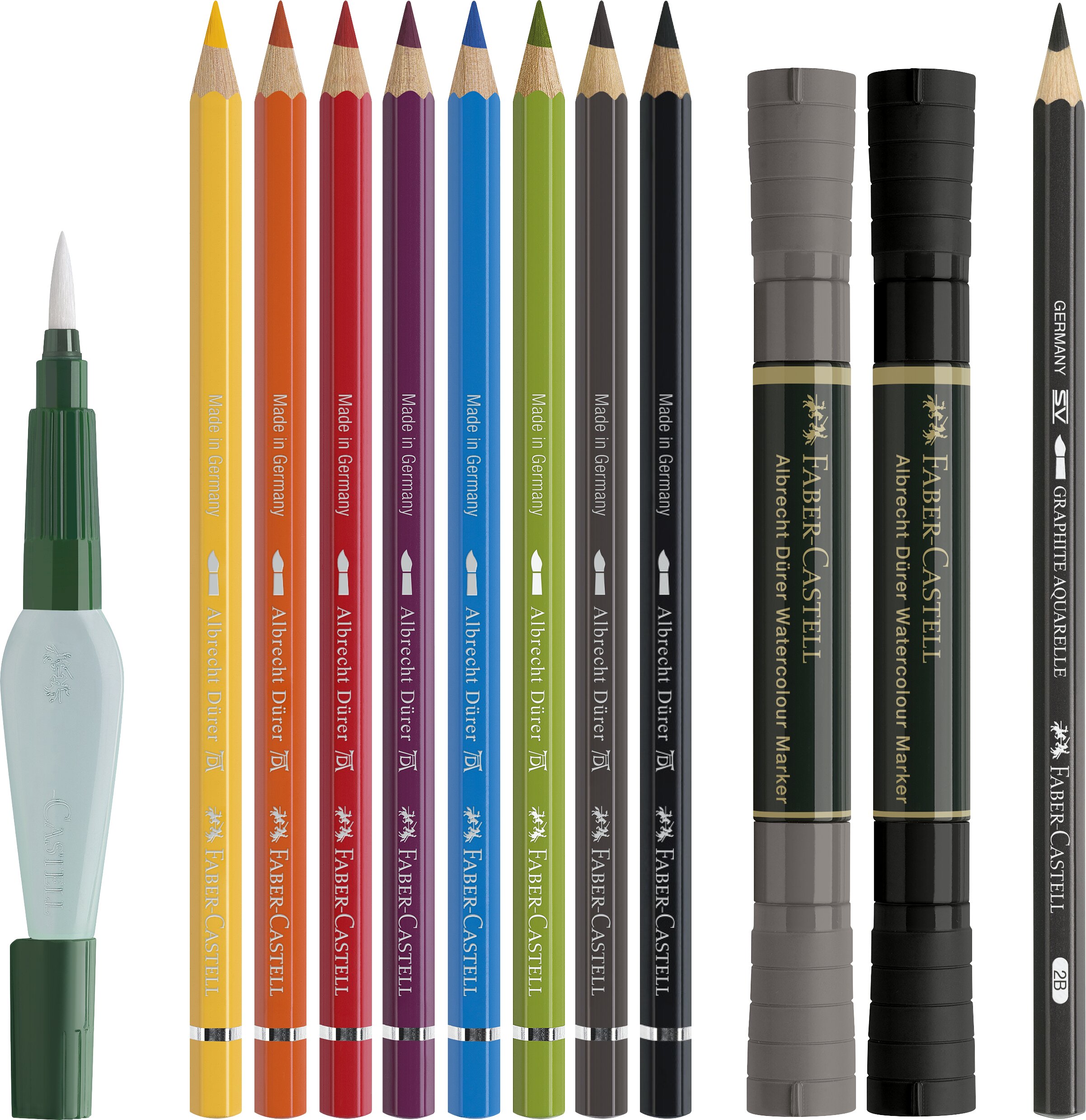 Set iniciación técnicas húmedas A&G Faber-Castell Multicolor-4