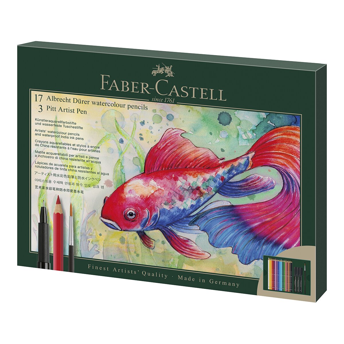 Imagen 0 de Pack con 17 pinturas acuarelables Albert Dürer Faber-Castell