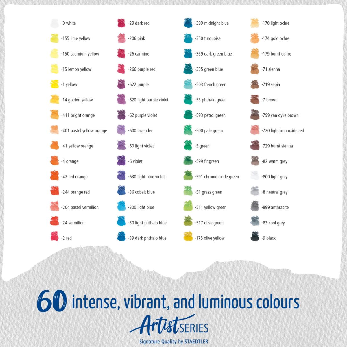 Lápices de grafito acuarelables STAEDTLER, Mars® Lumograph® 60