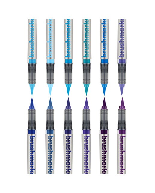 Set 12 Marcadores Lettering  Cores Sky Brushmarker Pro Karin Céu-3