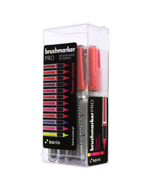 Set 12 rotuladores lettering flowers Brushmarker pro Karin 1