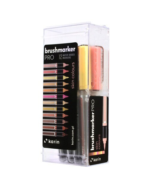 Set 12 rotuladores lettering color skin Brushmarker pro Karin Beige claro-1