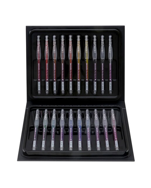Set 20 Esferográficas Decogel Metalico Efeito Purpurina Karin Multicolor-1