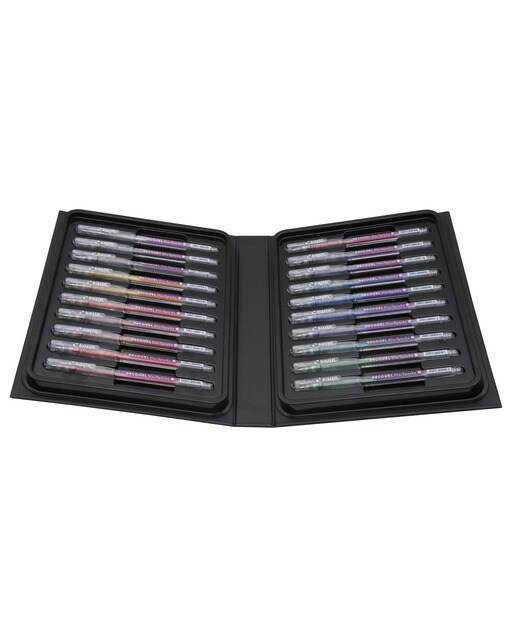 Set 20 Esferográficas Decogel Metalico Efeito Purpurina Karin Multicolor-2