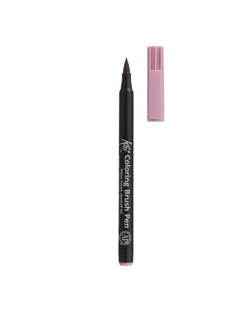 Caneta de Feltro Aguarelável Ponta Pincel - Rosa-Ameixa Ameixa-1