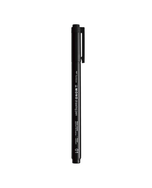 Marcador Mono Drawing Pen de Ponta Fina 01 - Preto Preto-1