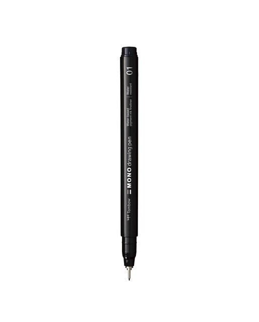 Marcador Mono Drawing Pen de Ponta Fina 01 - Preto Preto-2