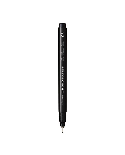Rotulador mono drawing pen punta fina 03 Tombow negro Negro-2