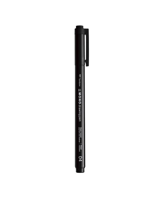Rotulador mono drawing pen punta fina 04 Tombow negro Negro-1