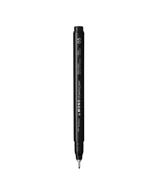 Rotulador mono drawing pen punta fina 05 Tombow negro Negro-2