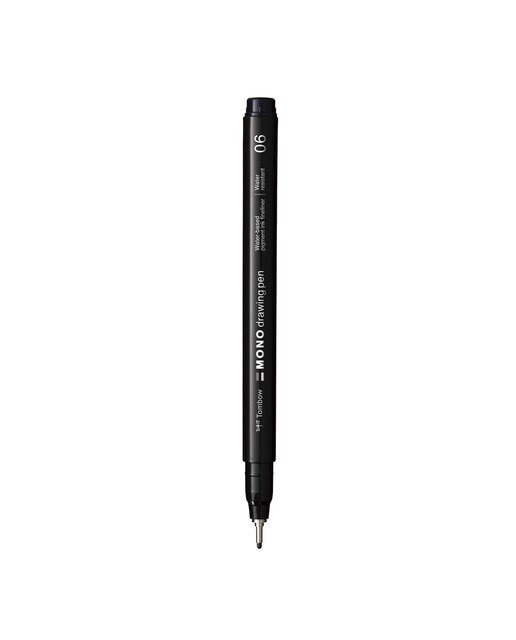 Rotulador mono drawing pen punta fina 06 Tombow negro Negro-2