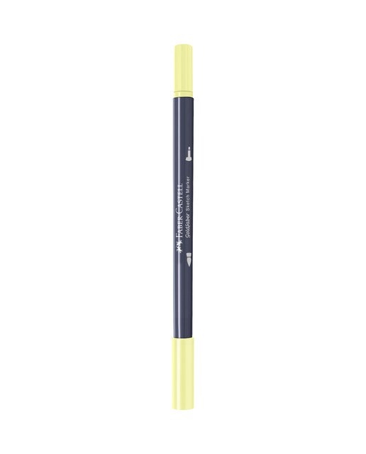 Rotulador sketch marker doble punta tinta base alcohol Goldfaber Faber-Castell amarillo claro Amarillo claro-3
