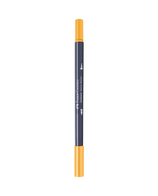Rotulador sketch marker doble punta tinta base alcohol Goldfaber Faber-Castell amarillo de cromo oscuro Amarillo cromo oscuro-3