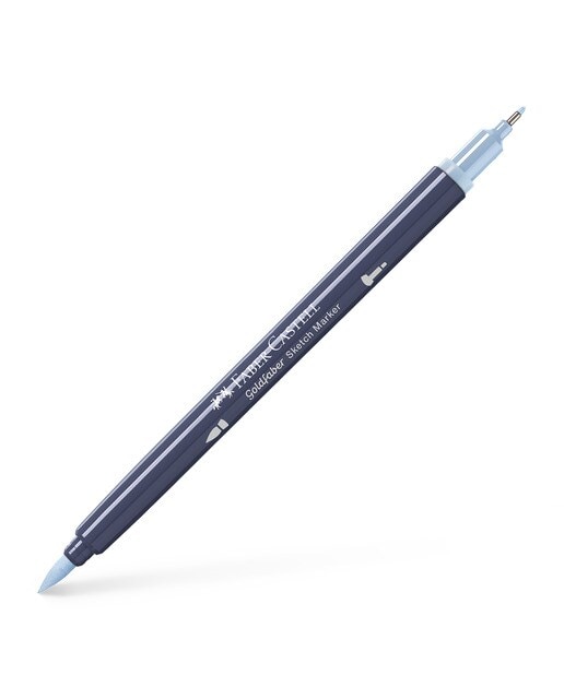 Rotulador sketch marker doble punta tinta base alcohol Goldfaber Faber-Castell azul paloma claro Azul paloma claro-1