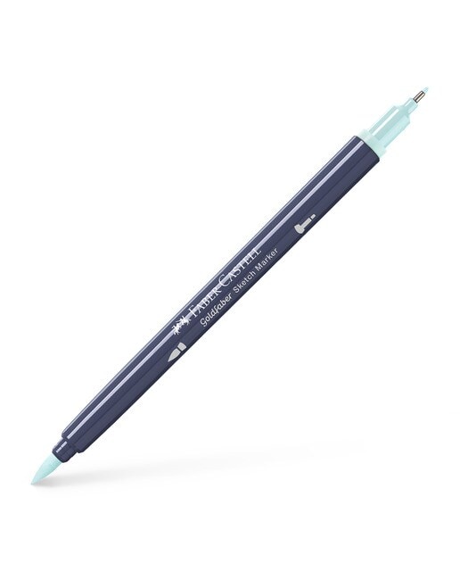 Rotulador sketch marker doble punta tinta base alcohol Goldfaber Faber-Castell menta claro Menta claro-1