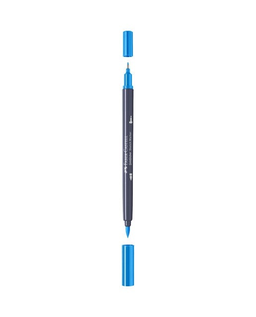 Rotulador sketch marker doble punta tinta base alcohol Goldfaber Faber-Castell azul celeste Azul celeste-2