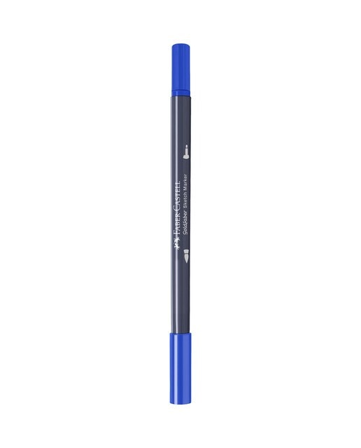 Rotulador sketch marker doble punta tinta base alcohol Goldfaber Faber-Castell azul celeste rojizo Azul celeste rojizo-3