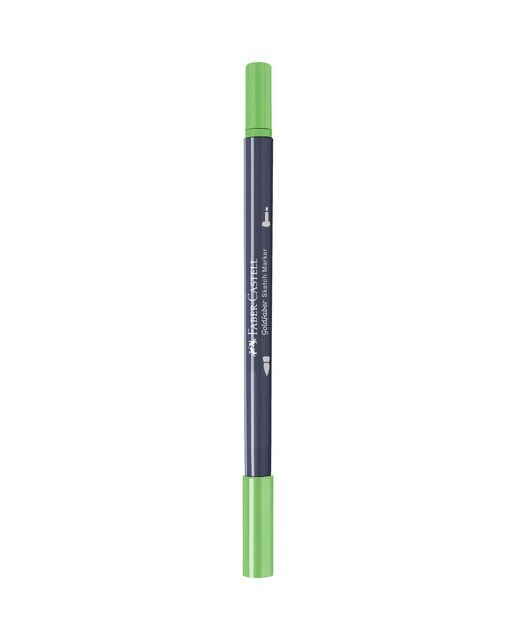 Rotulador sketch marker doble punta tinta base alcohol Goldfaber Faber-Castell verde hoja Verde hoja-3