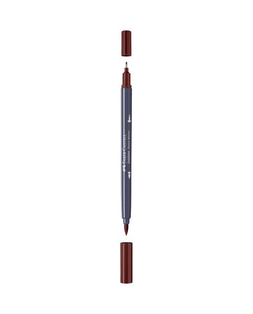 Rotulador sketch marker doble punta tinta base alcohol Goldfaber Faber-Castell caoba Caoba-2