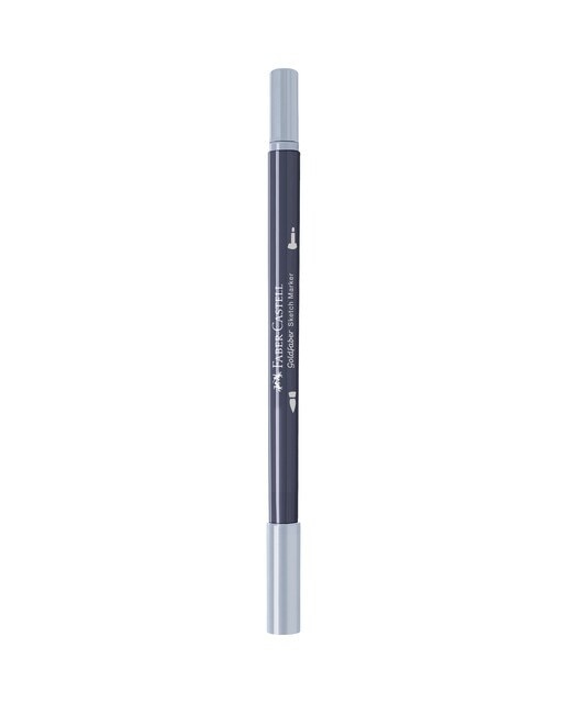 Rotulador sketch marker doble punta tinta base alcohol Goldfaber Faber-Castell gris frío XII Gris frío-3