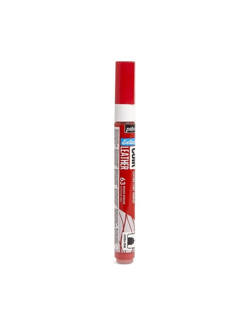 Marcador Cuero ponta extrafina 1mm Pebeo vermelho 3