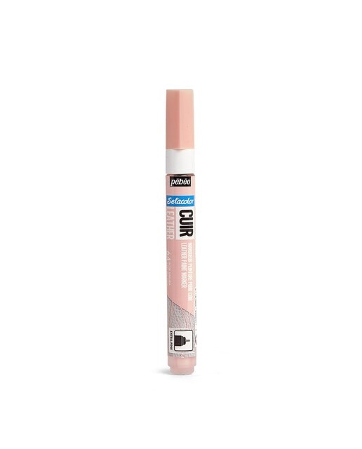 Marcador Cuero ponta extrafina 1mm Pebeo rosa 1