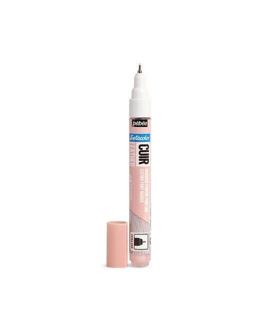 Marcador Cuero ponta extrafina 1mm Pebeo rosa 4