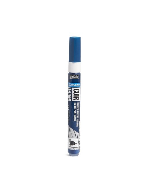 Marcador Cuero ponta extrafina 1mm Pebeo azul ultramarino 1