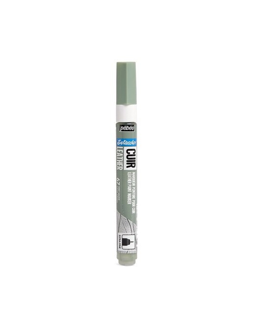 Marcador Cuero ponta extrafina 1mm Pebeo verde 1