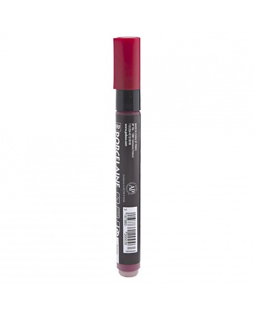 Marcador porcelana 150 ponta 1,2mm escarlate Vermelho Escarlate-4