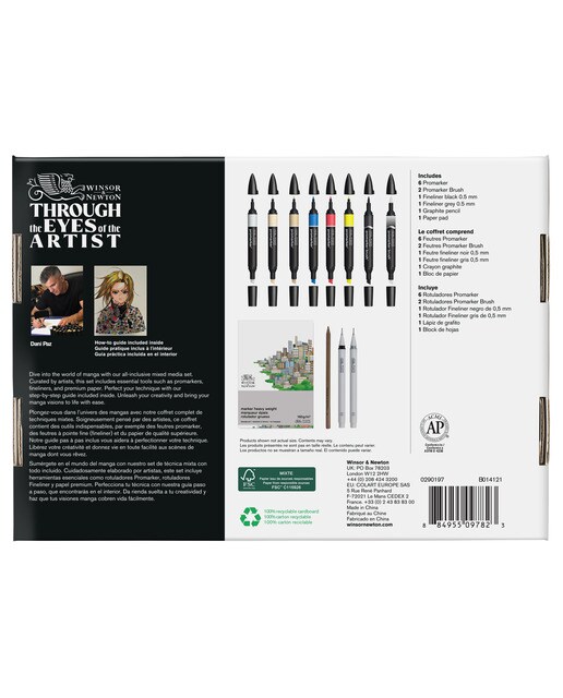 Set Iniciación Ilustación Manga Winsor&Newton 3