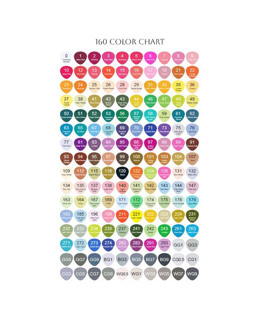 Bolsa canvas 160 rotuladores Professional Brush Markers doble punta, pincel extra suave y biselada, tintas base alcohol ARTIST by Alex Bog multicol 5