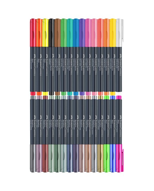 Conjunto de 30 marcadores Creative Marker Faber-Castell Multicolor-2