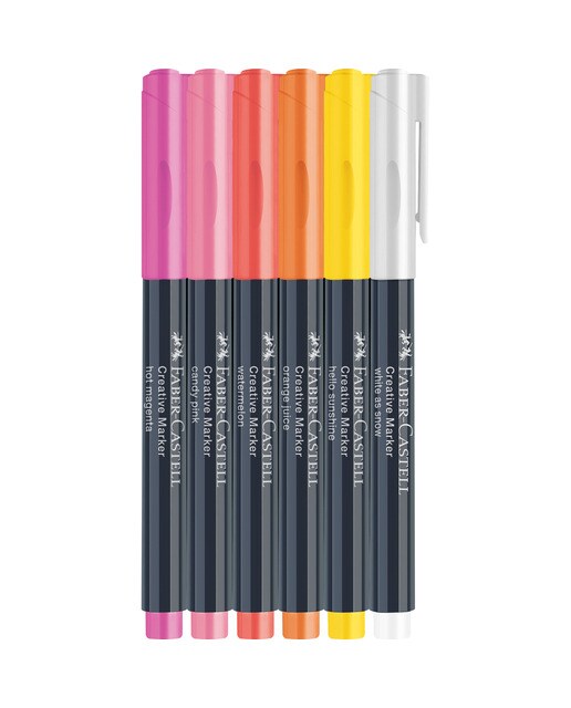 Conjunto de 6 canetas Faber-Castell Summer Breeze Multicolor-2