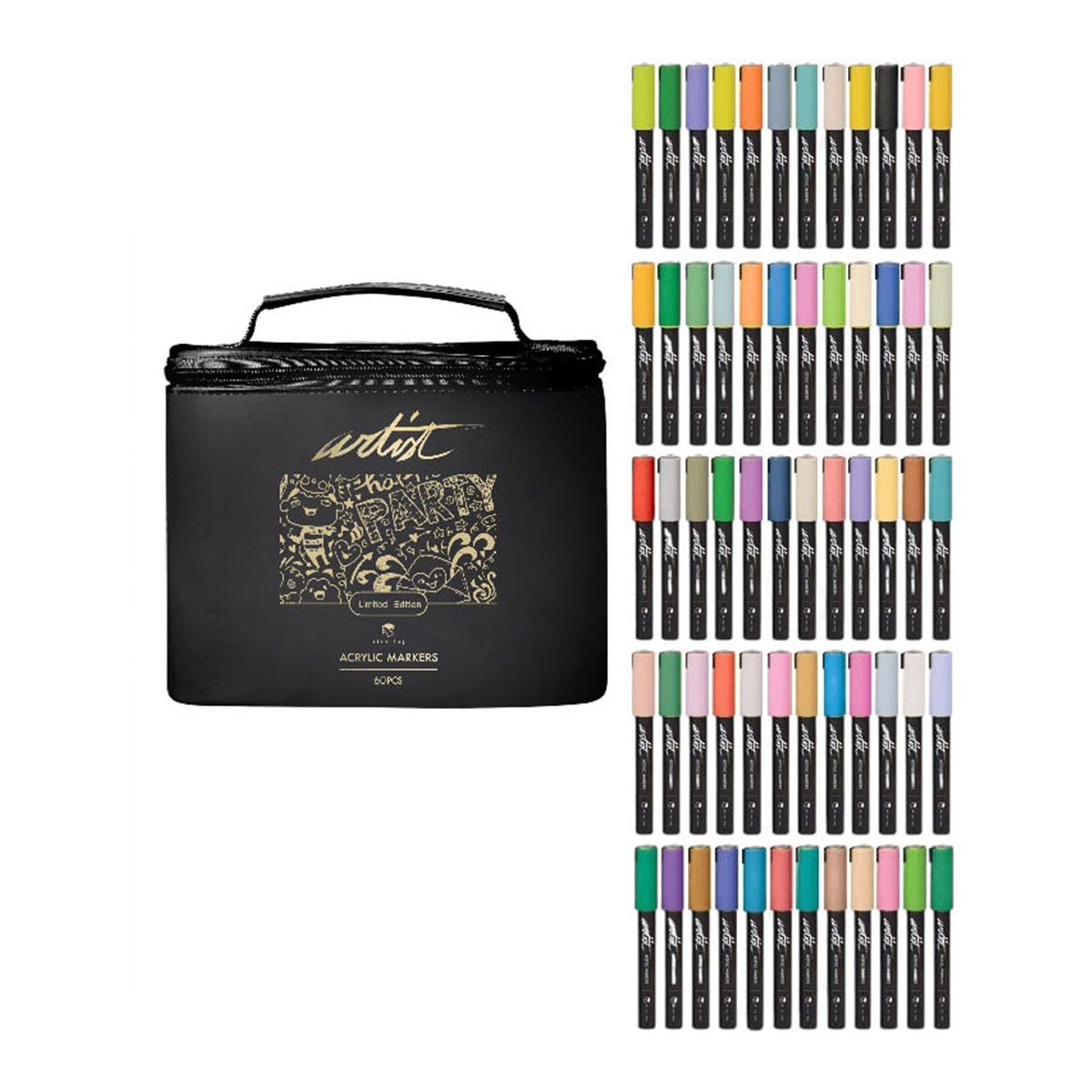 Imagen 0 de Maletín canva 60 colores acrílicos Artist Alex Bog